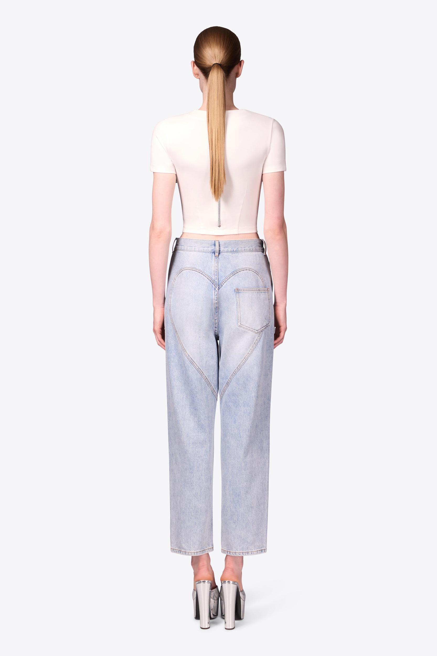 Zipper Bustier Cup T-Shirt Product Image