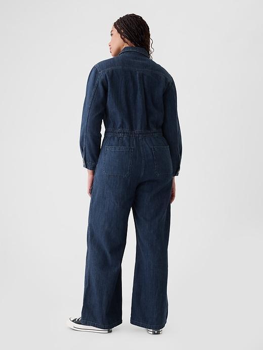 Denim Cargo Jumpsuit Product Image