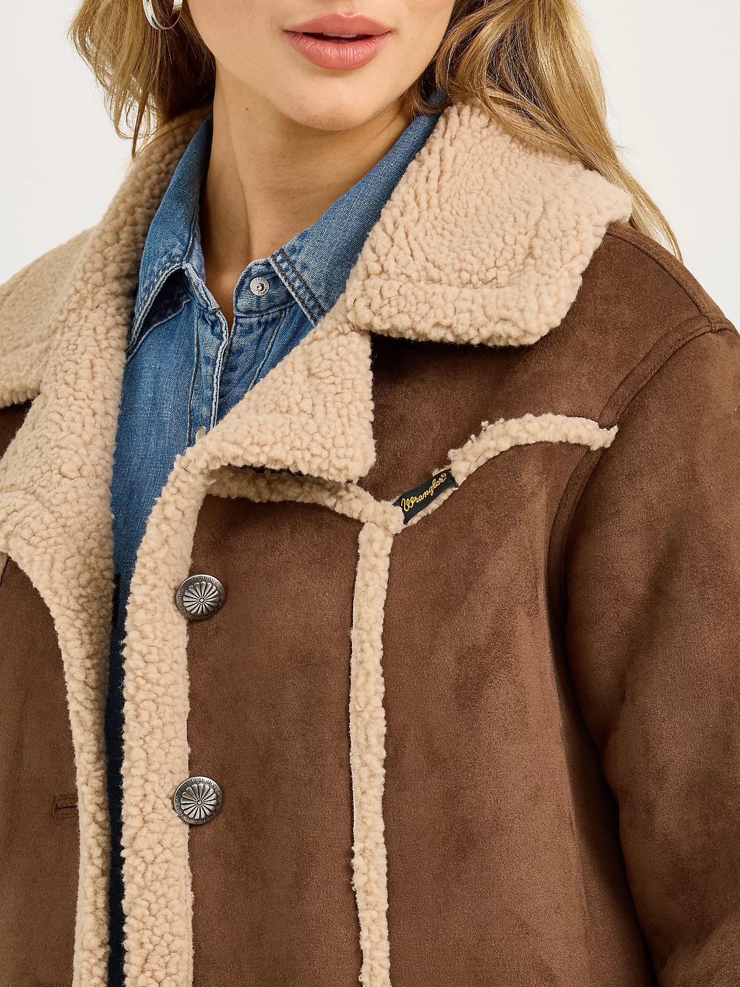 Women's Wrangler Faux Shearling Barn Coat Product Image