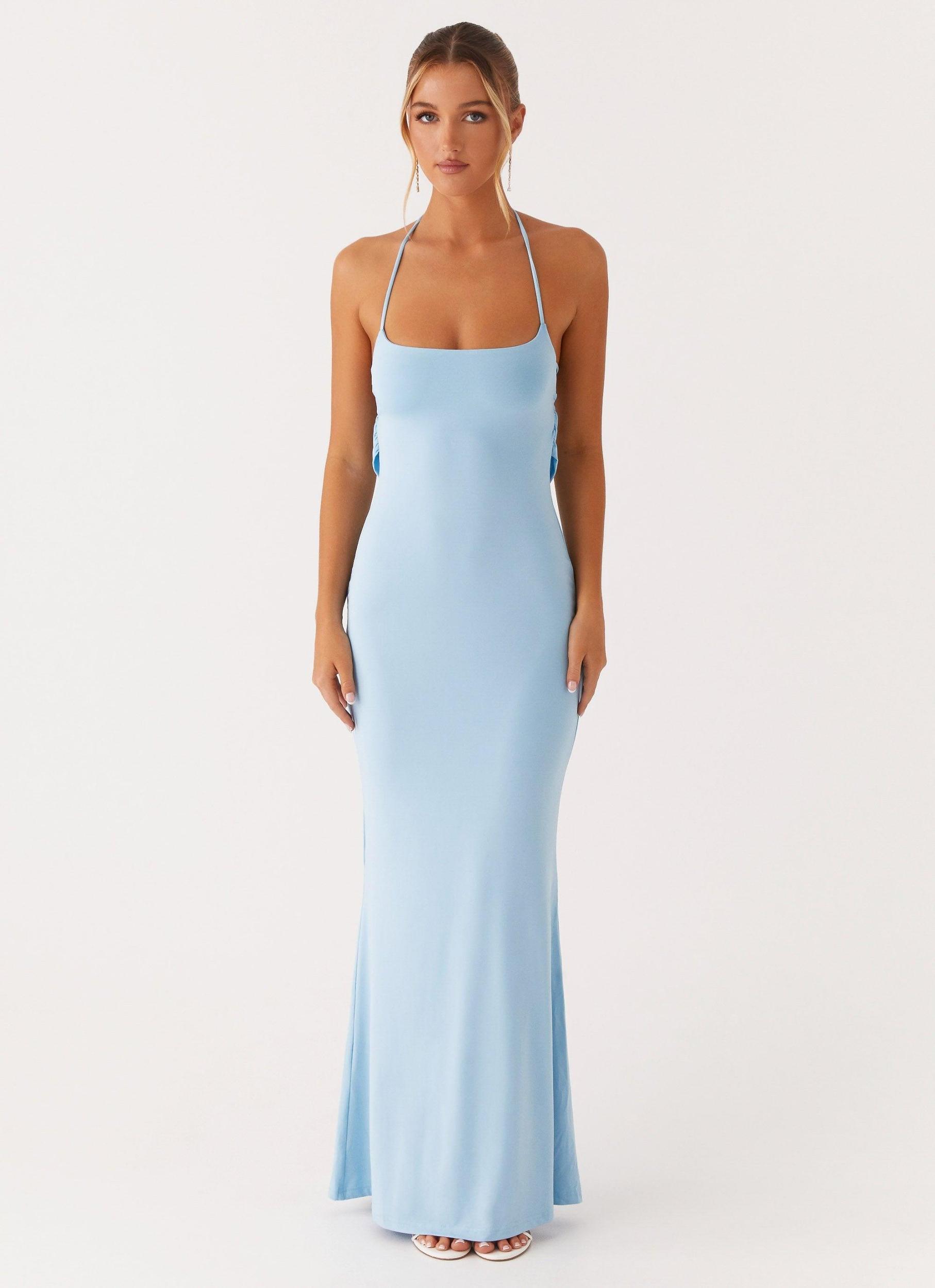 Talk About Us Maxi Dress - Blue Product Image