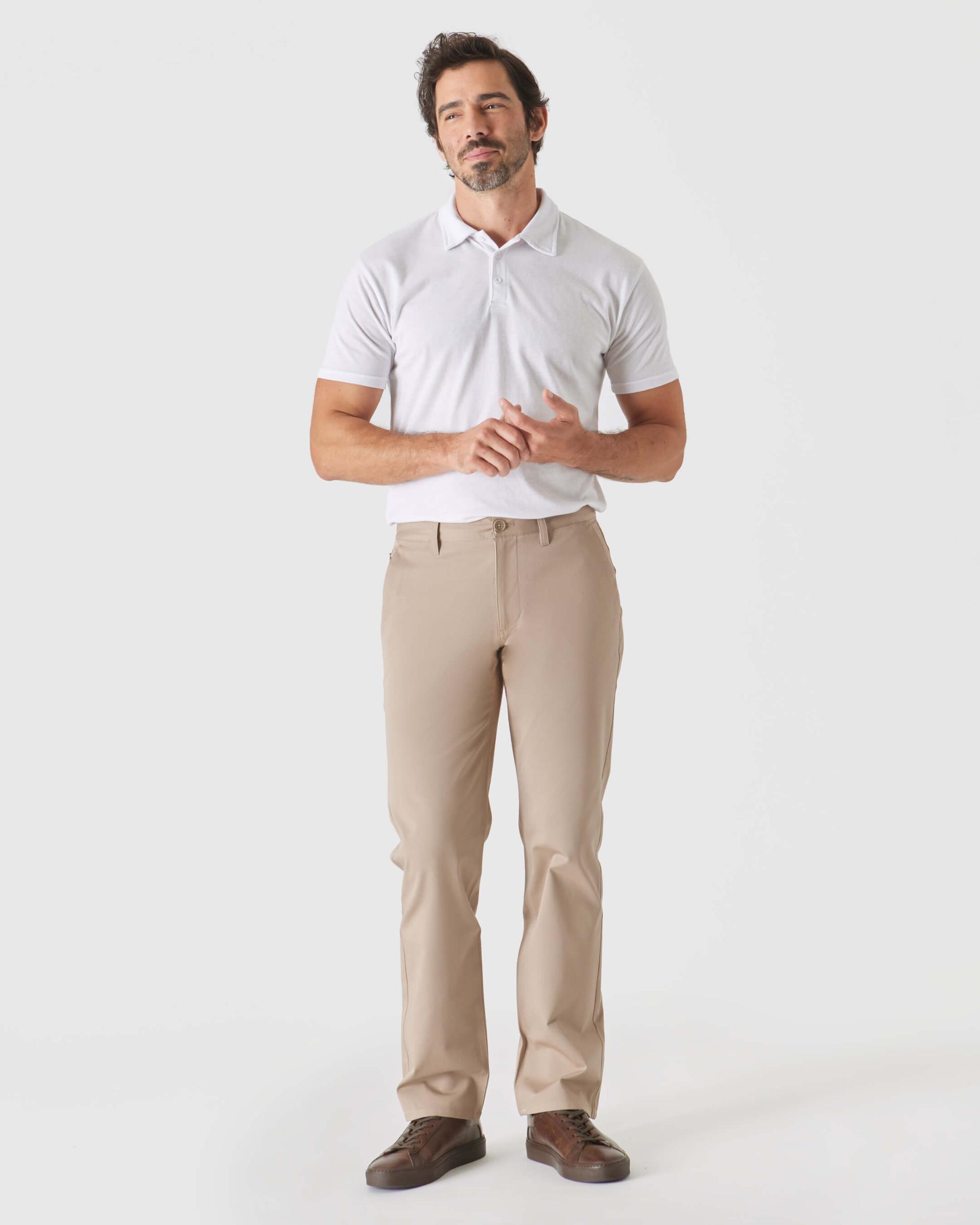 Khaki Straight Twill Chino Pant Product Image