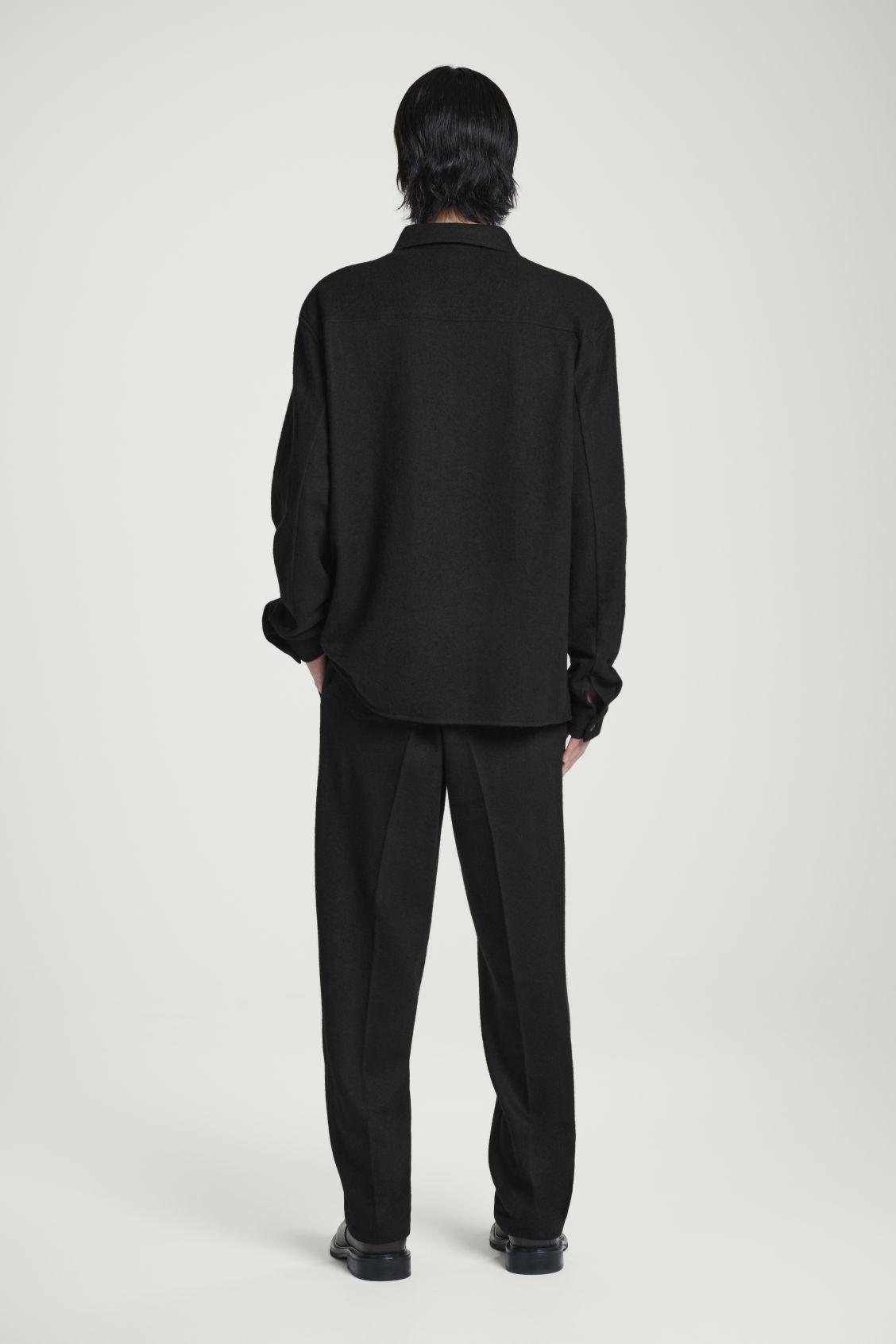 RELAXED BOILED-WOOL OVERSHIRT Product Image