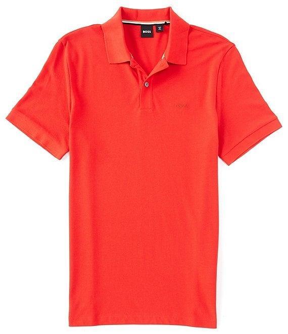 Hugo Boss BOSS Pallas Pima Cotton Short Sleeve Polo Shirt Product Image