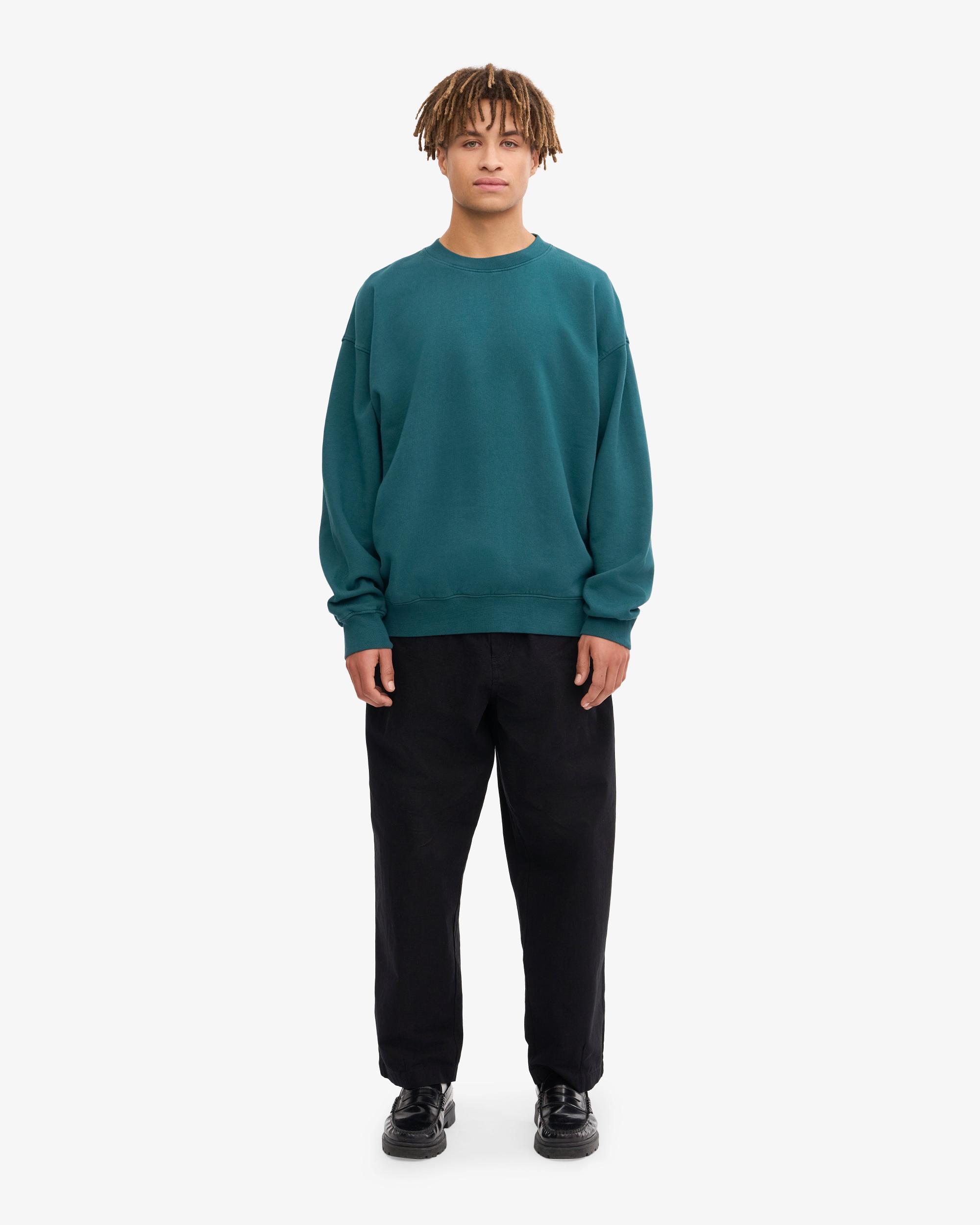 Organic Oversized Crew - Ocean Green Product Image