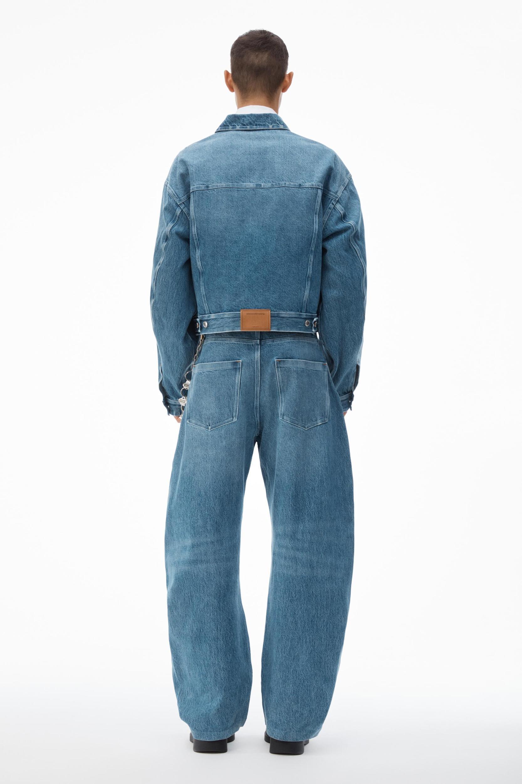 Rounded Trucker Jacket With Bonded Seams Product Image