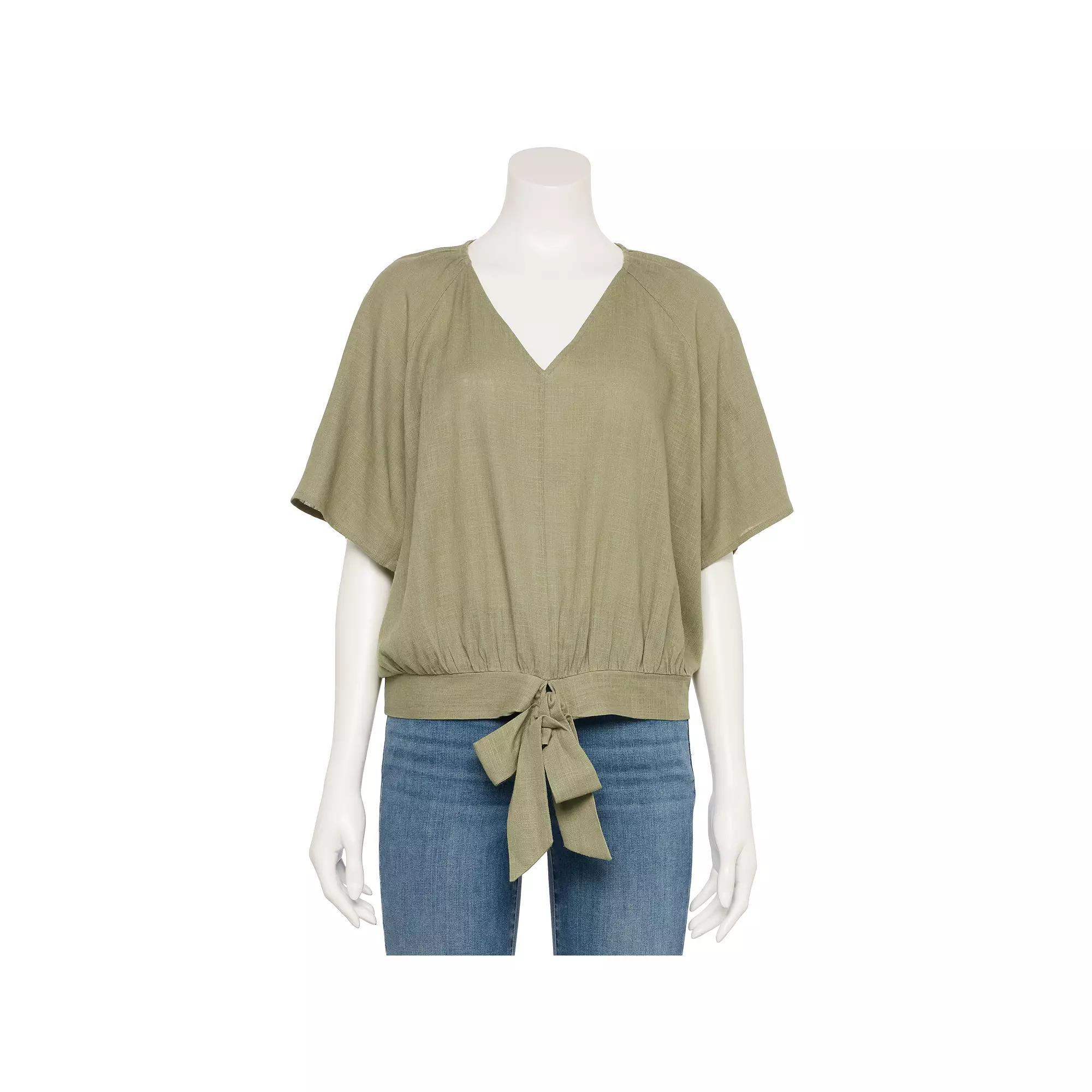 Women's Nine West Adaptive Tie-Front Top,  Product Image