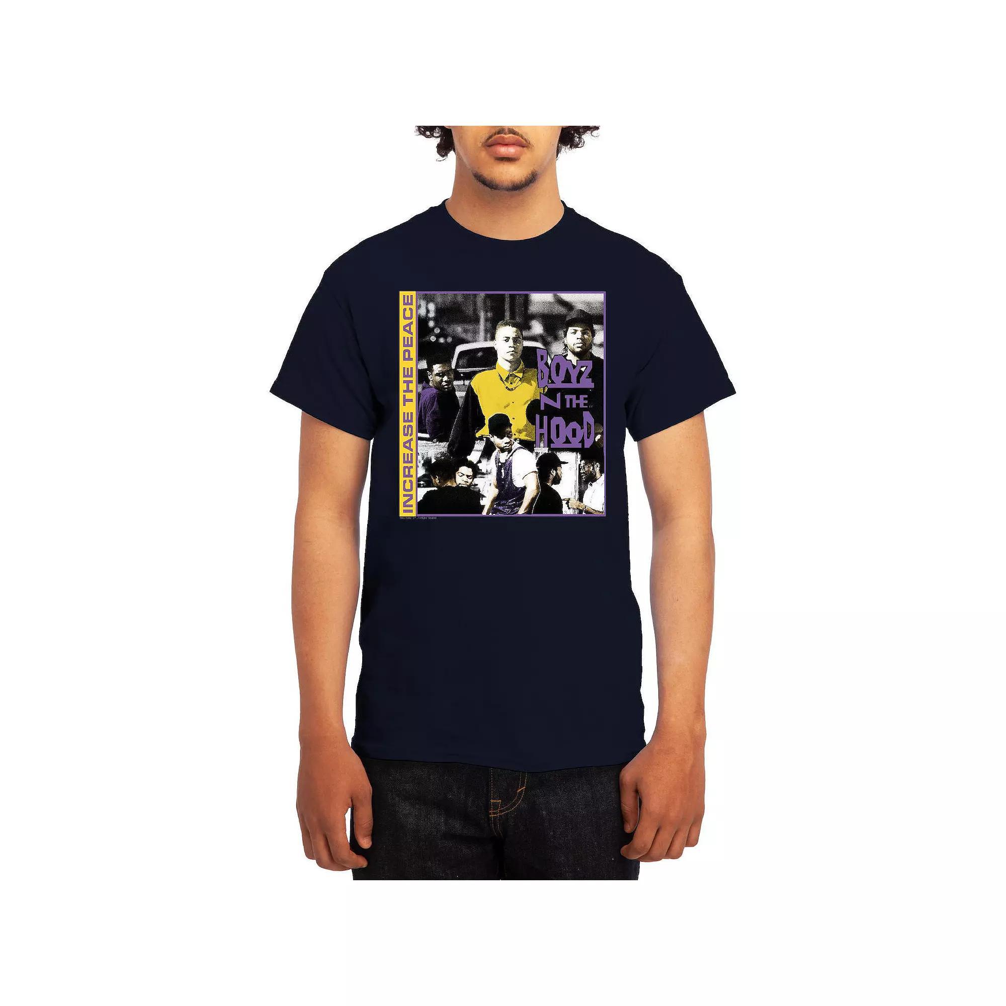 Men's Boyz N' The Hood Increase The Peace Duo-Chrome Graphic Tee, Boy's, Size: Large, Black Product Image