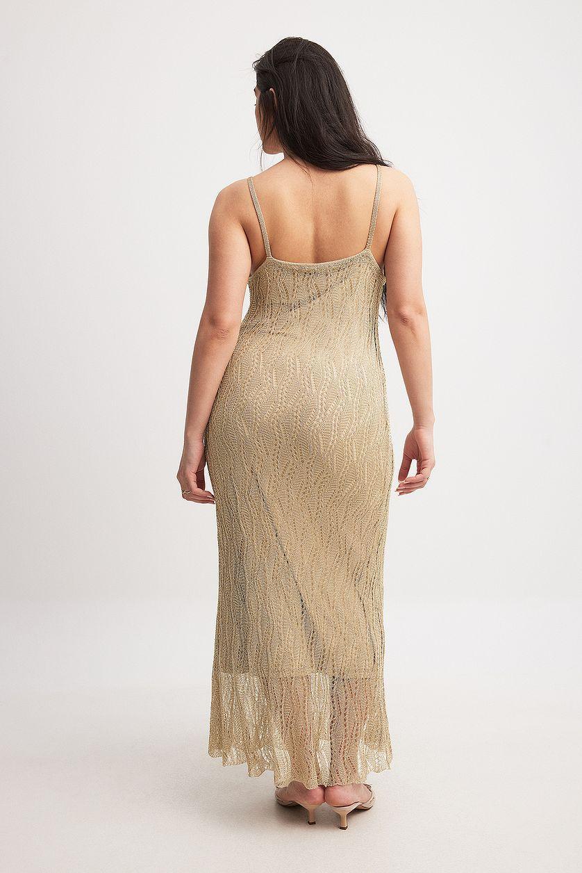 Back Detail Knitted Maxi Dress Product Image