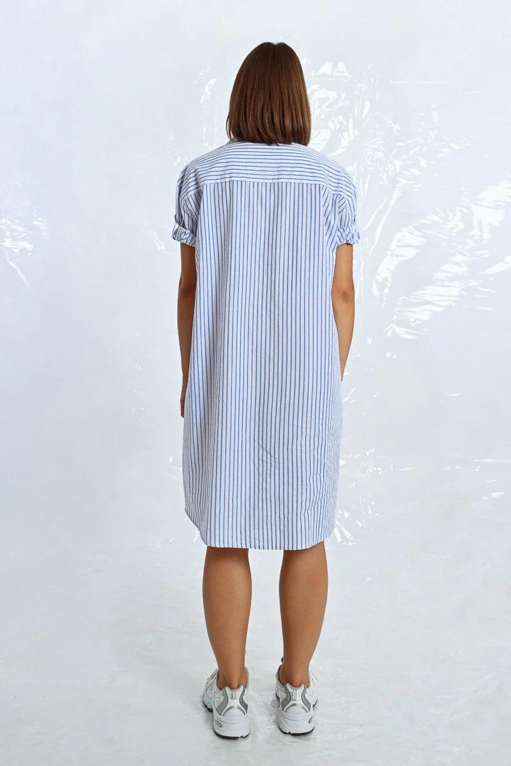 Striped Shirt Dress Product Image