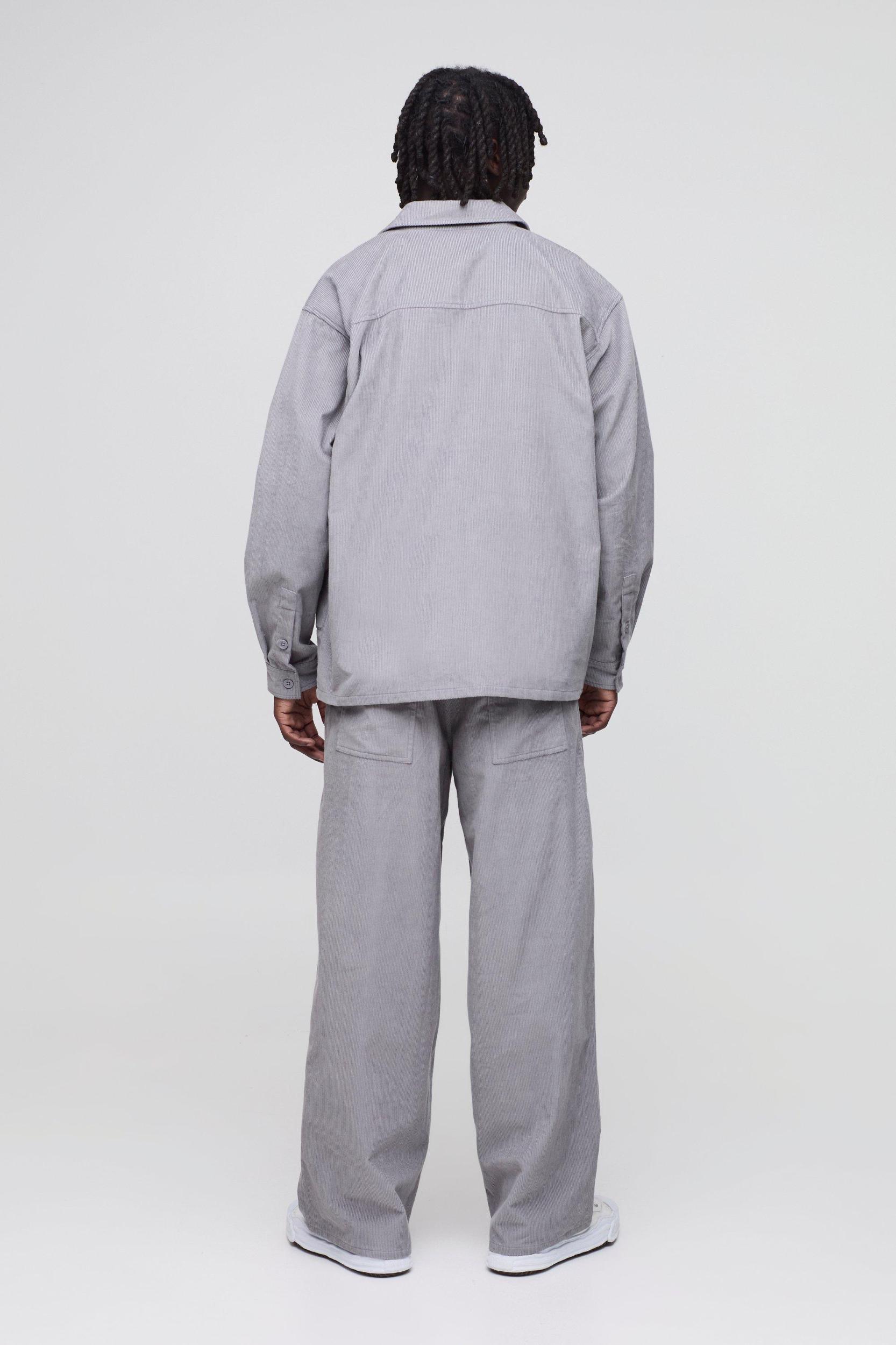 Oversized Carpenter Corduroy Shirt | boohooMAN USA Product Image