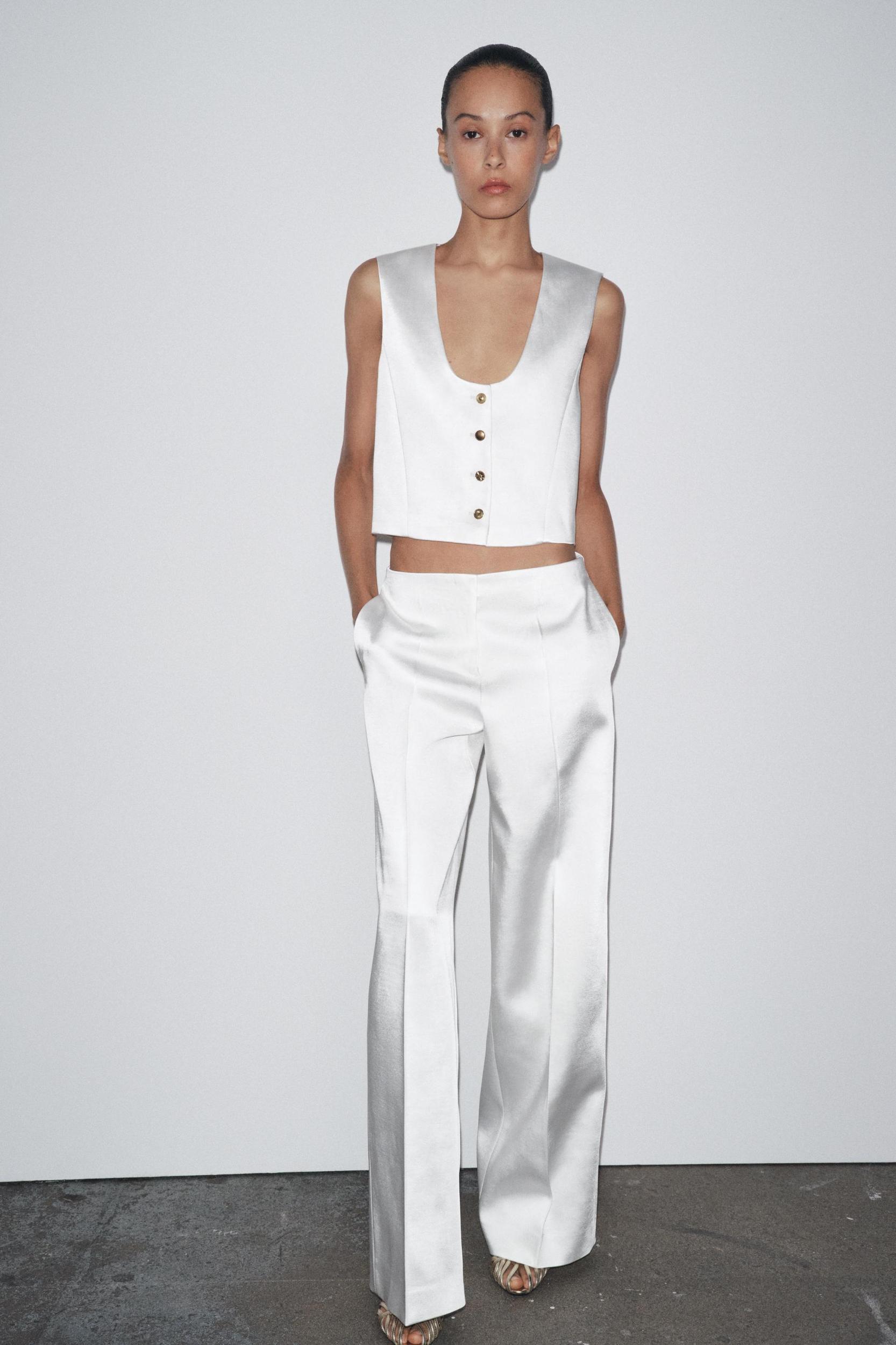 ZW COLLECTION SATIN PANTS Product Image