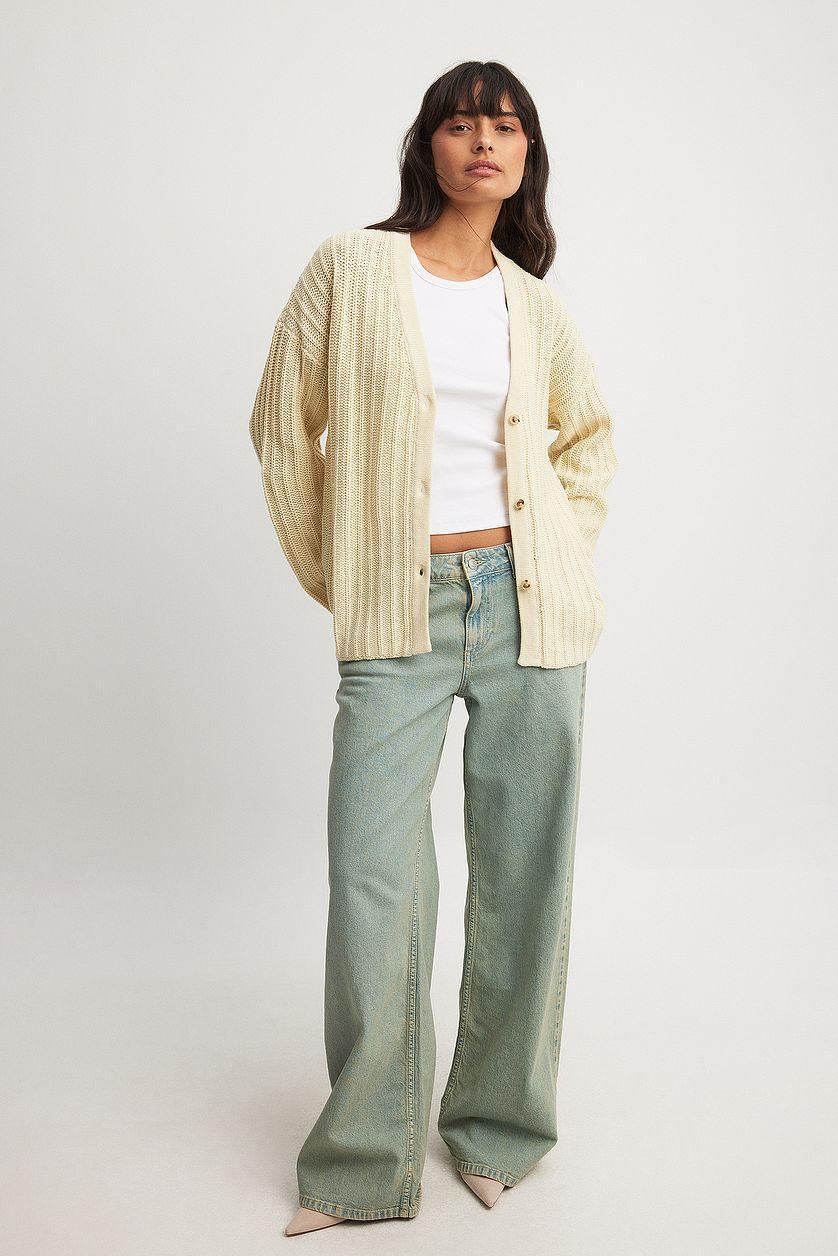 Knitted V-Neck Cardigan Product Image