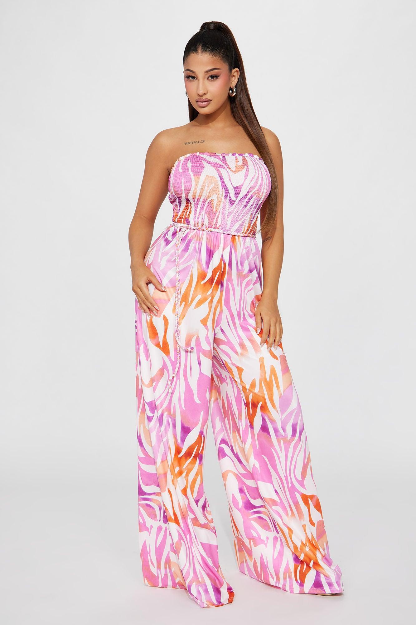 Wild Love Jumpsuit - Pink/combo Product Image