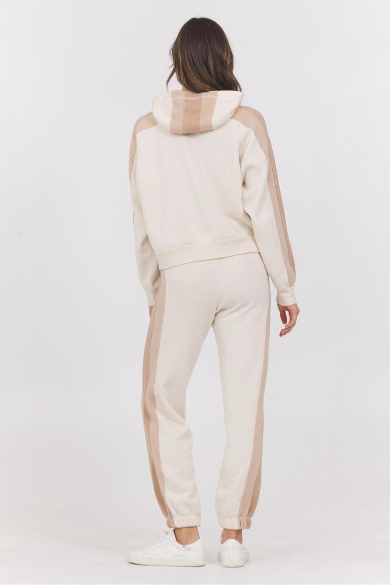 Color Block Fleece Jogger Set Product Image