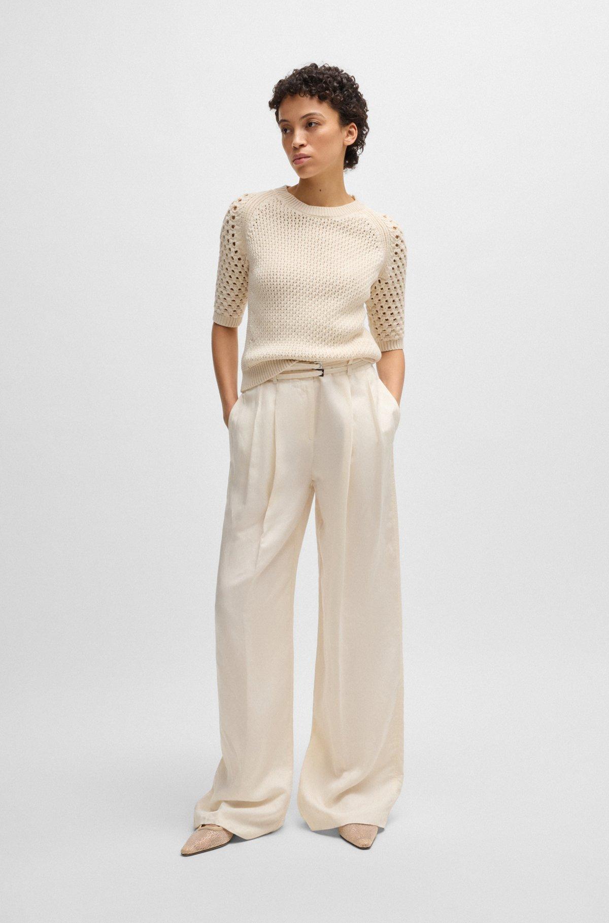 Relaxed-fit trousers with wide leg Product Image