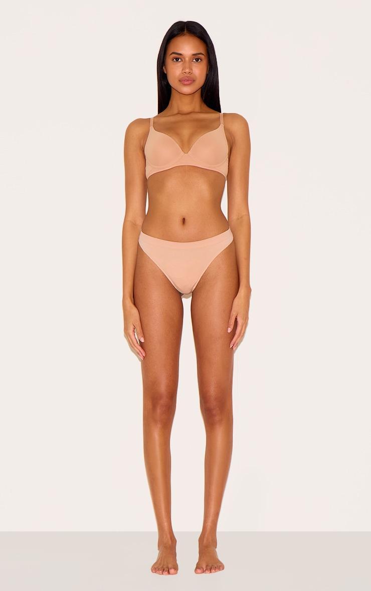 Dark Nude Scoop Cupped Underwired Bra Product Image