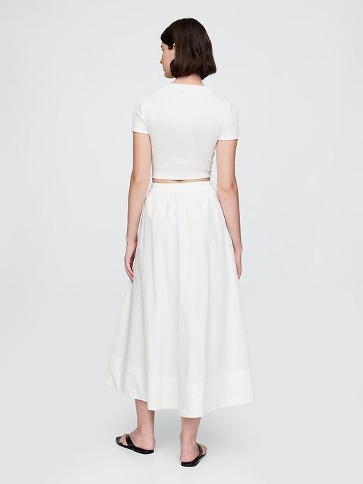 Poplin Maxi Skirt Product Image