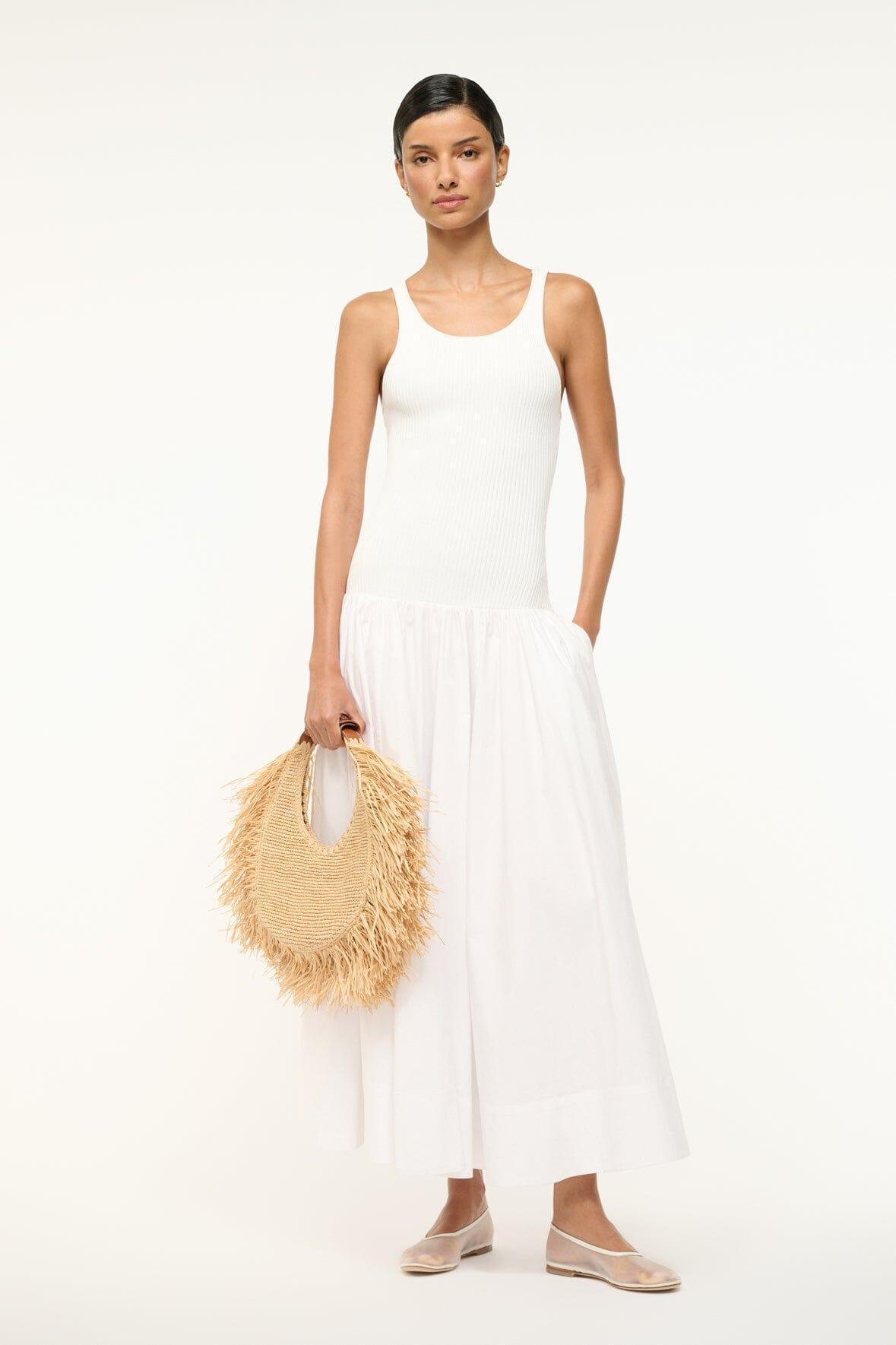 MOON RAFFIA TOTE BAG | NATURAL FRINGE Product Image
