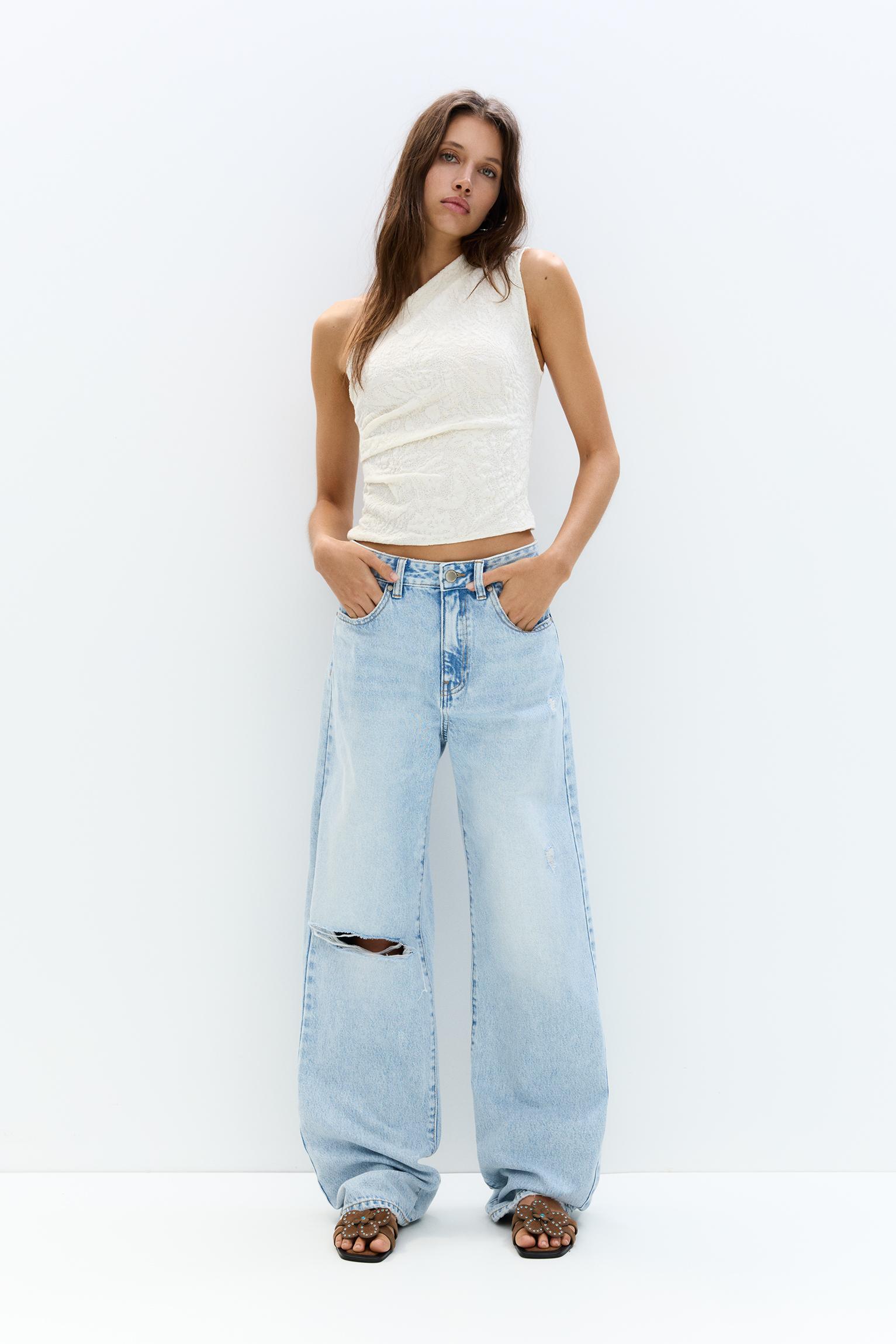 Textured asymmetric top Product Image