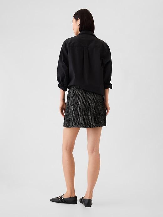 Herringbone Mini Skirt Product Image