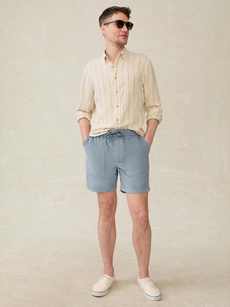 Corduroy Drawstring Utility Short - Light Flint Male Product Image