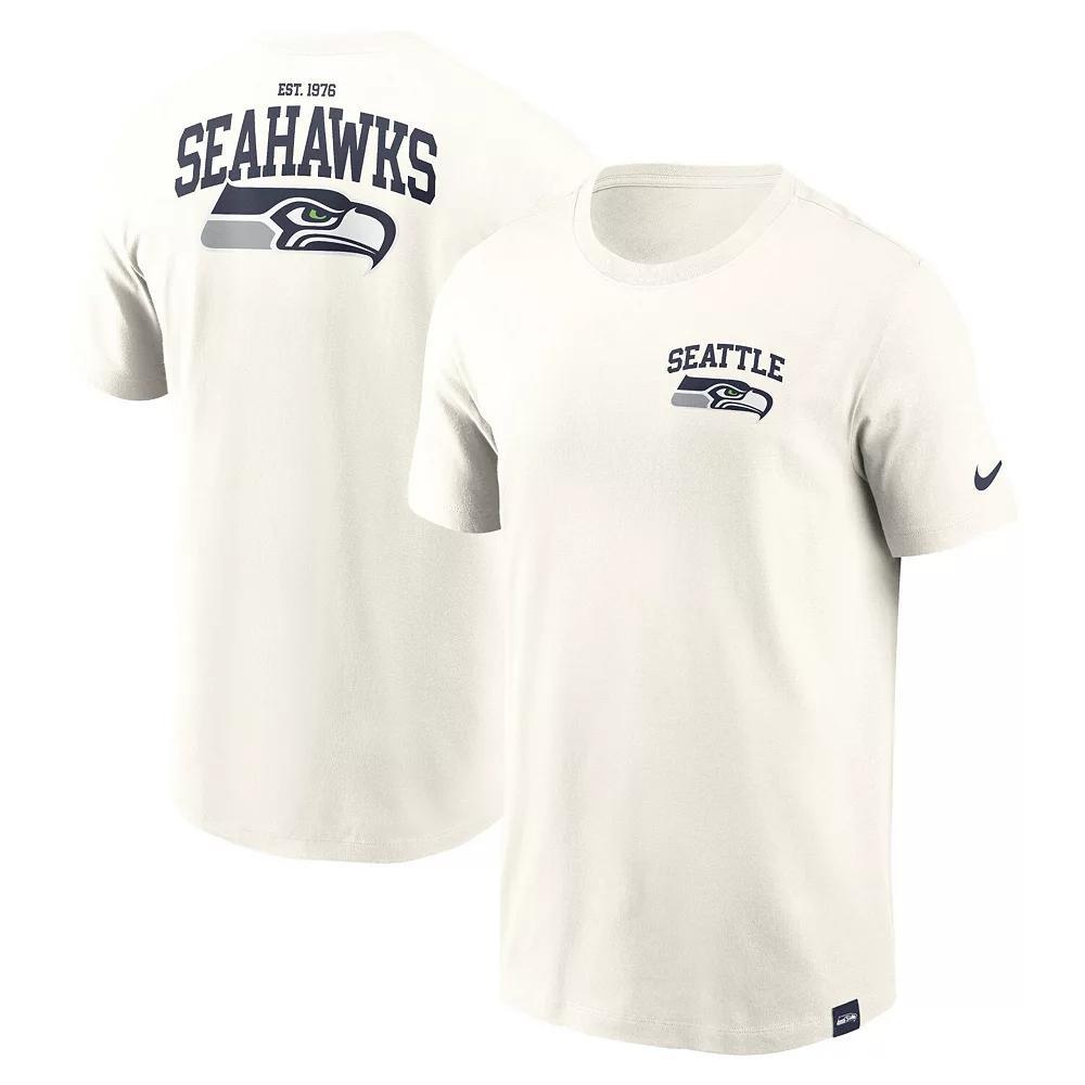 Men's Nike Cream Seattle Seahawks Blitz Essential T-Shirt, Size: 2XL, Beige Product Image