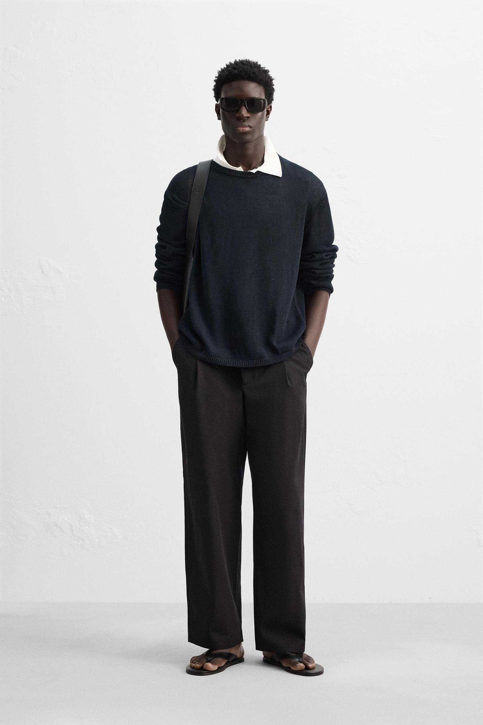 100% LINEN SWEATER Product Image