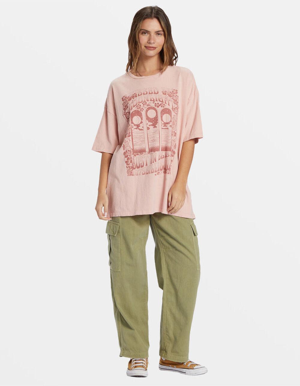 BILLABONG Moon Kiss Womens Oversized Tee - DUSTY PINK Product Image