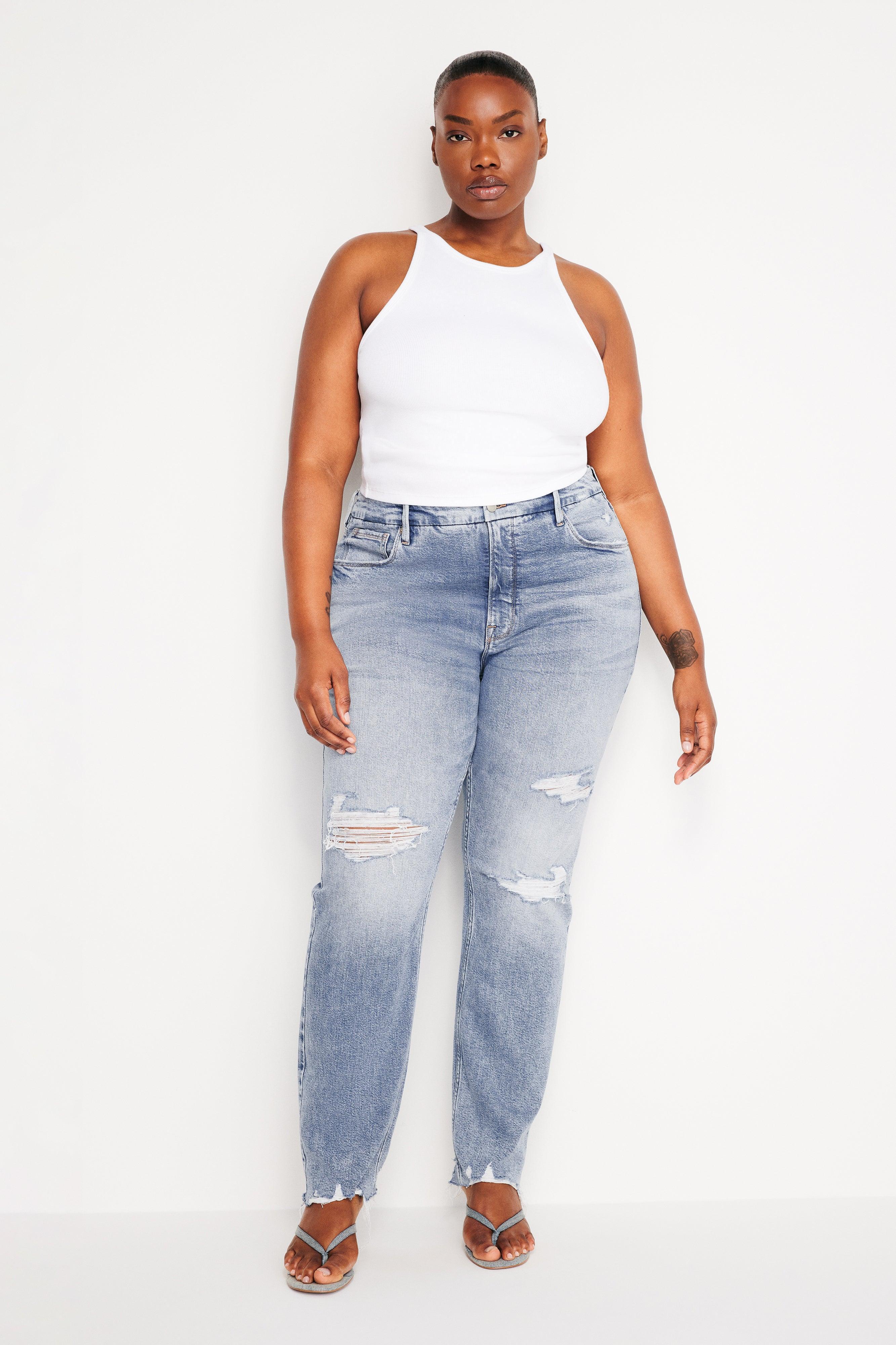 GOOD ICON STRAIGHT JEANS | INDIGO666 Product Image