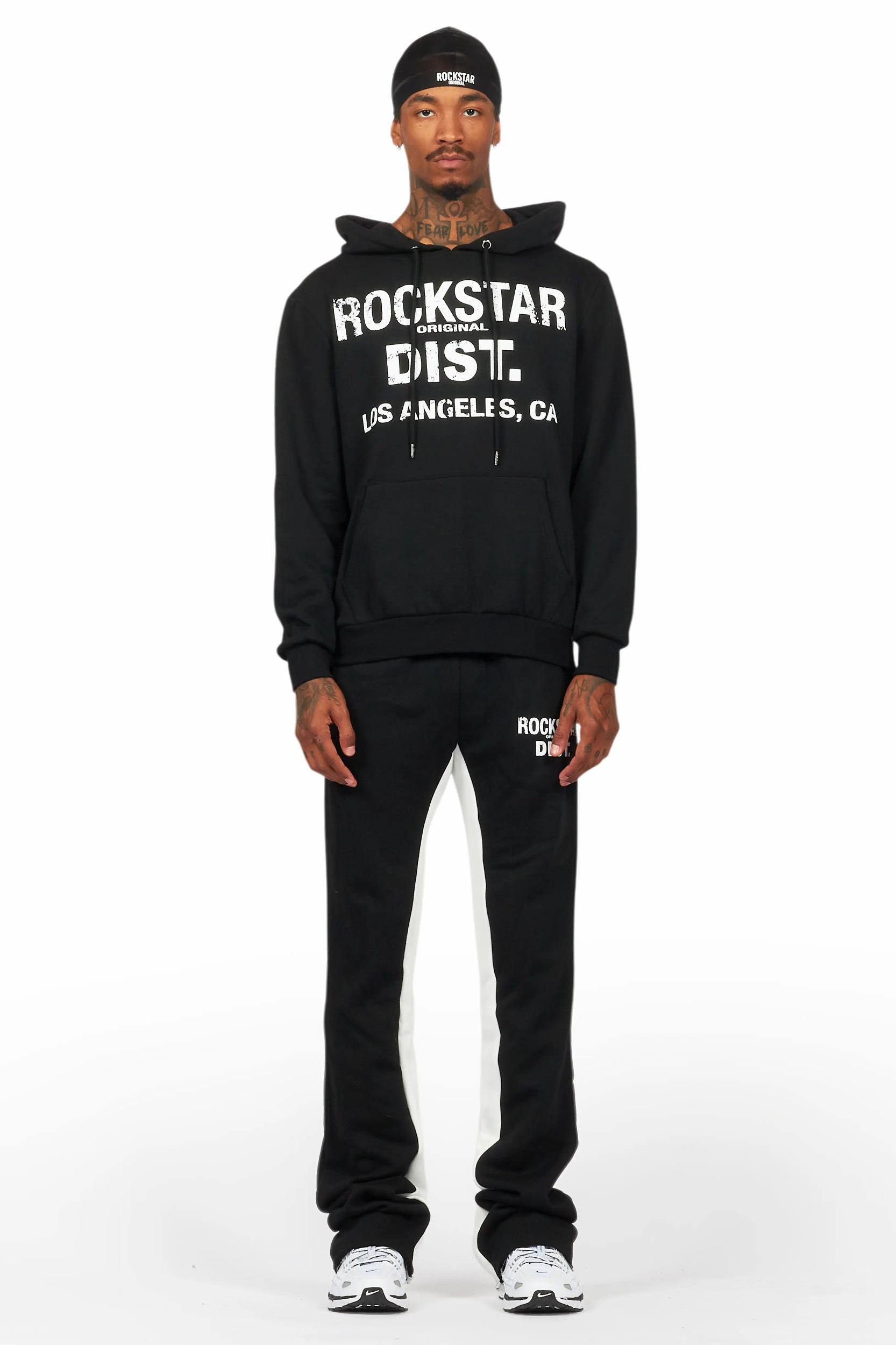 Lake Black Hoodie/Baggy Track Pant Set Male Product Image