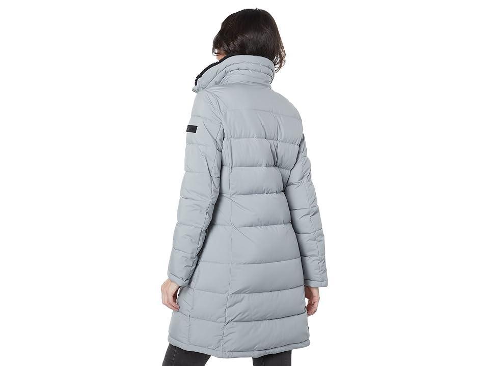 Calvin Klein Stretch Walker Puffer Jacket (Grey) Women's Clothing Product Image