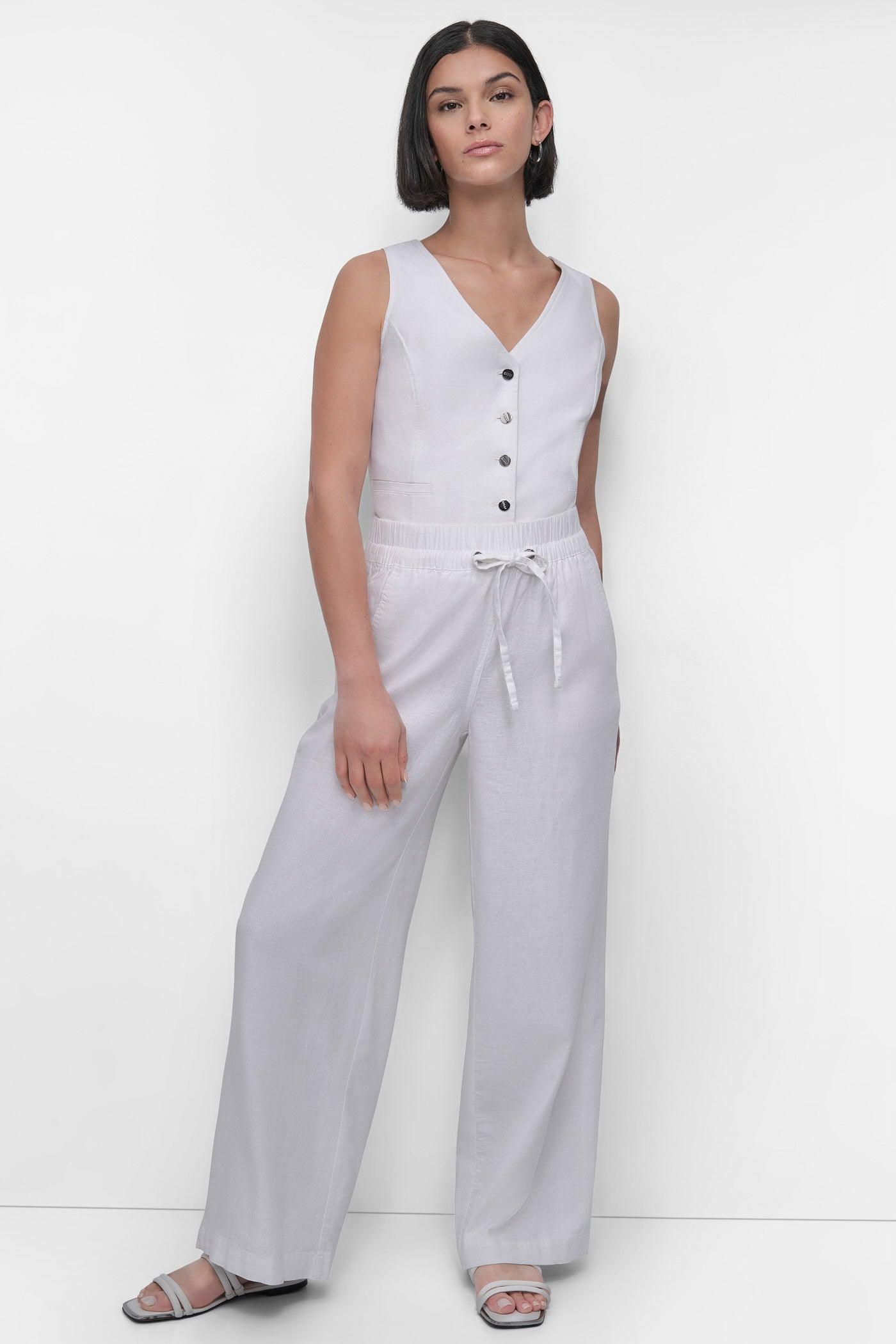 LINEN VISCOSE PULL ON PANT Product Image