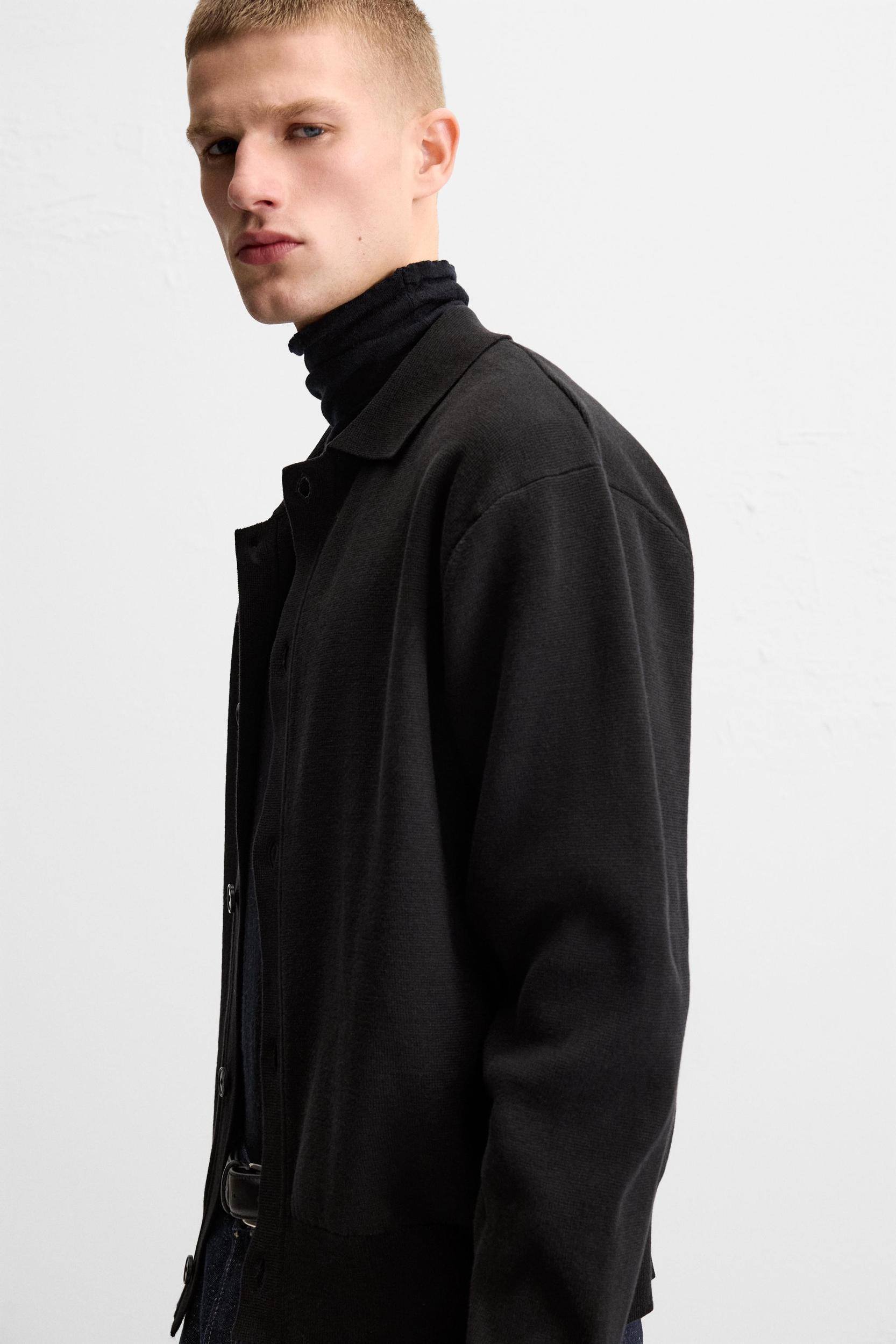 RELAXED FIT KNIT SHIRT Product Image