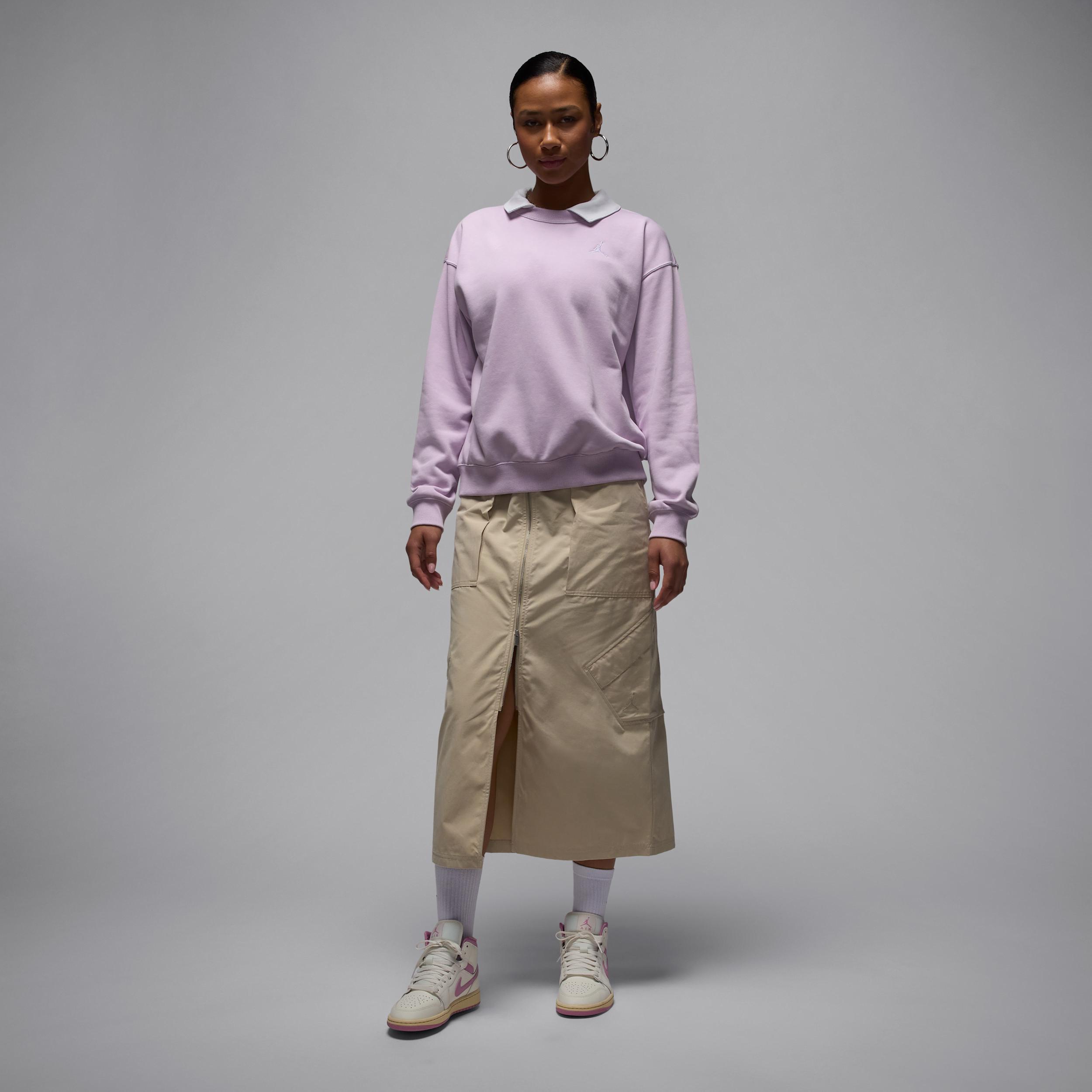 Women's Jordan Brooklyn Fleece French Terry Crew-Neck Sweatshirt Product Image