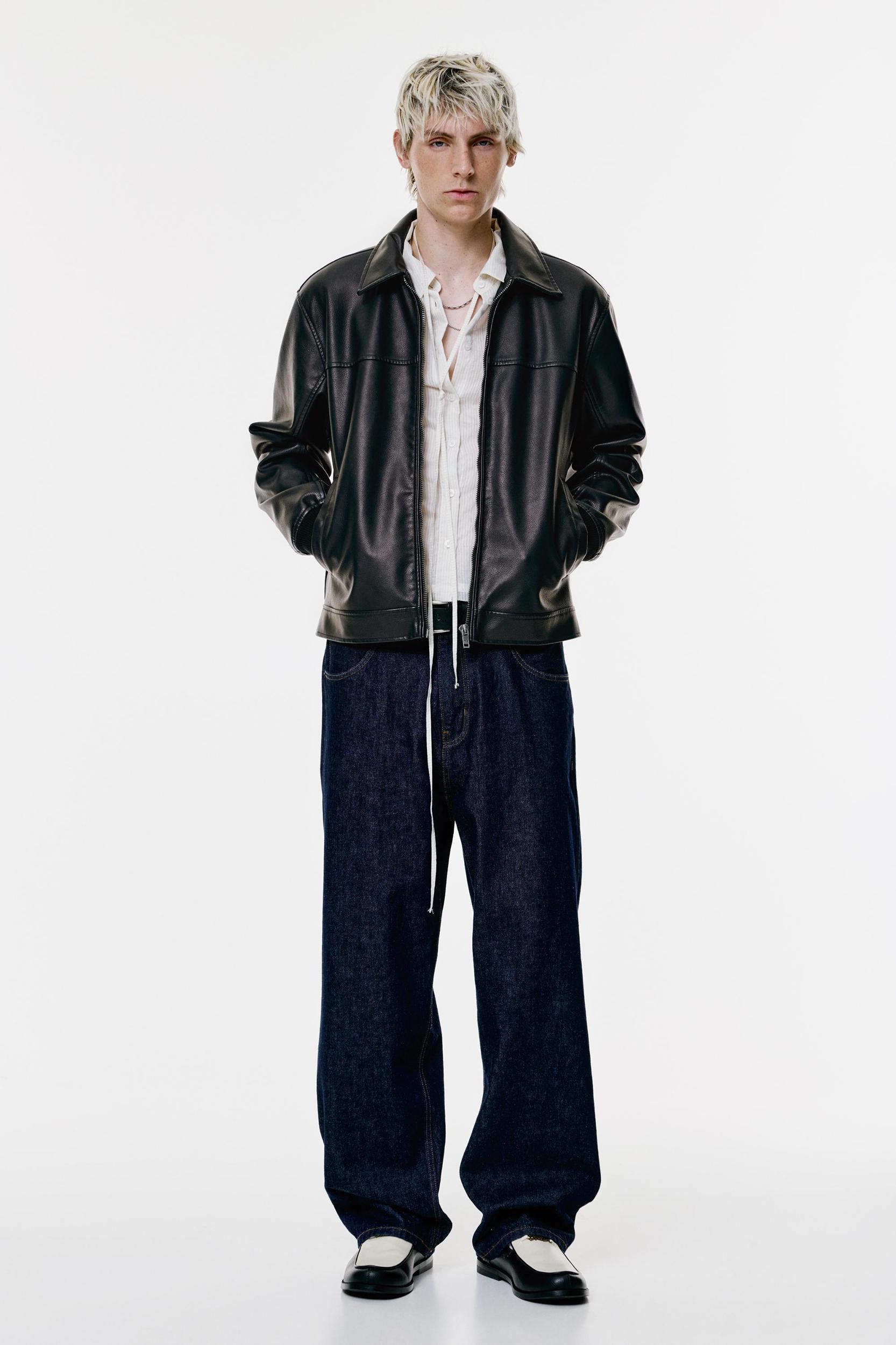 Leather effect jacket Product Image