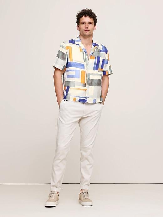 Standard-Fit Silk Resort Shirt Product Image