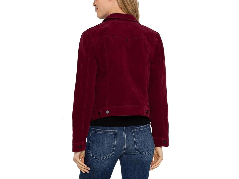 Liverpool Los Angeles Classic Jacket Stretch Corduroy (Ruby) Women's Vest Product Image