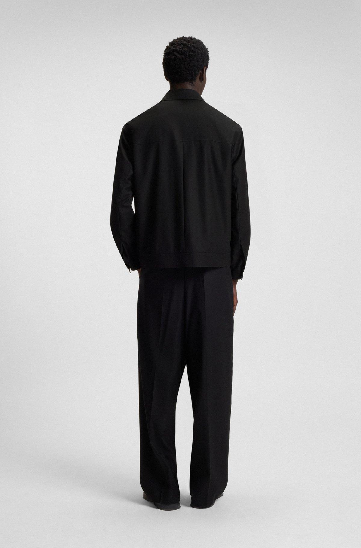 Slim-fit jacket in a virgin-wool blend Product Image