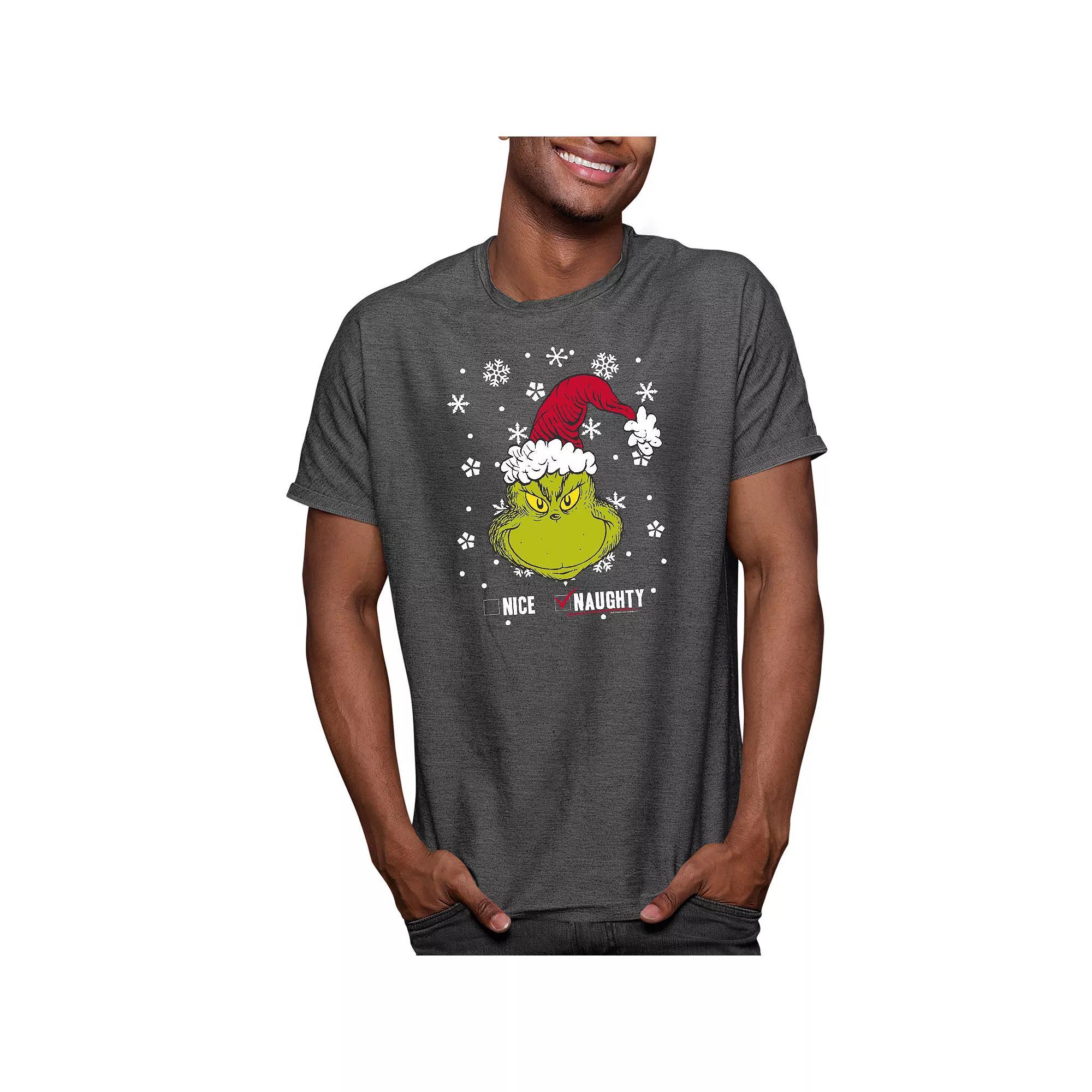 Men's Dr. Seuss The Grinch Bad Nice Tee,  Product Image