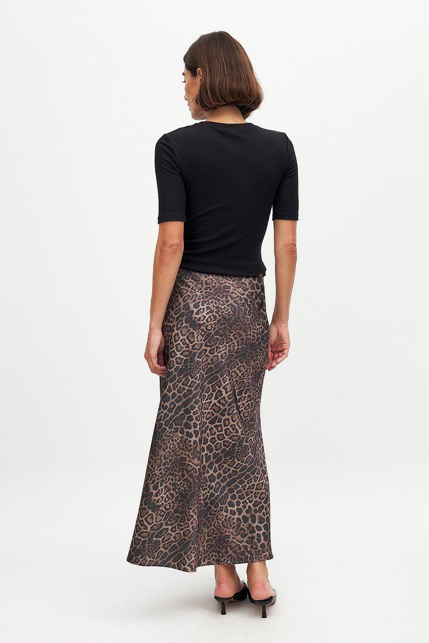Satin Midi Skirt Product Image