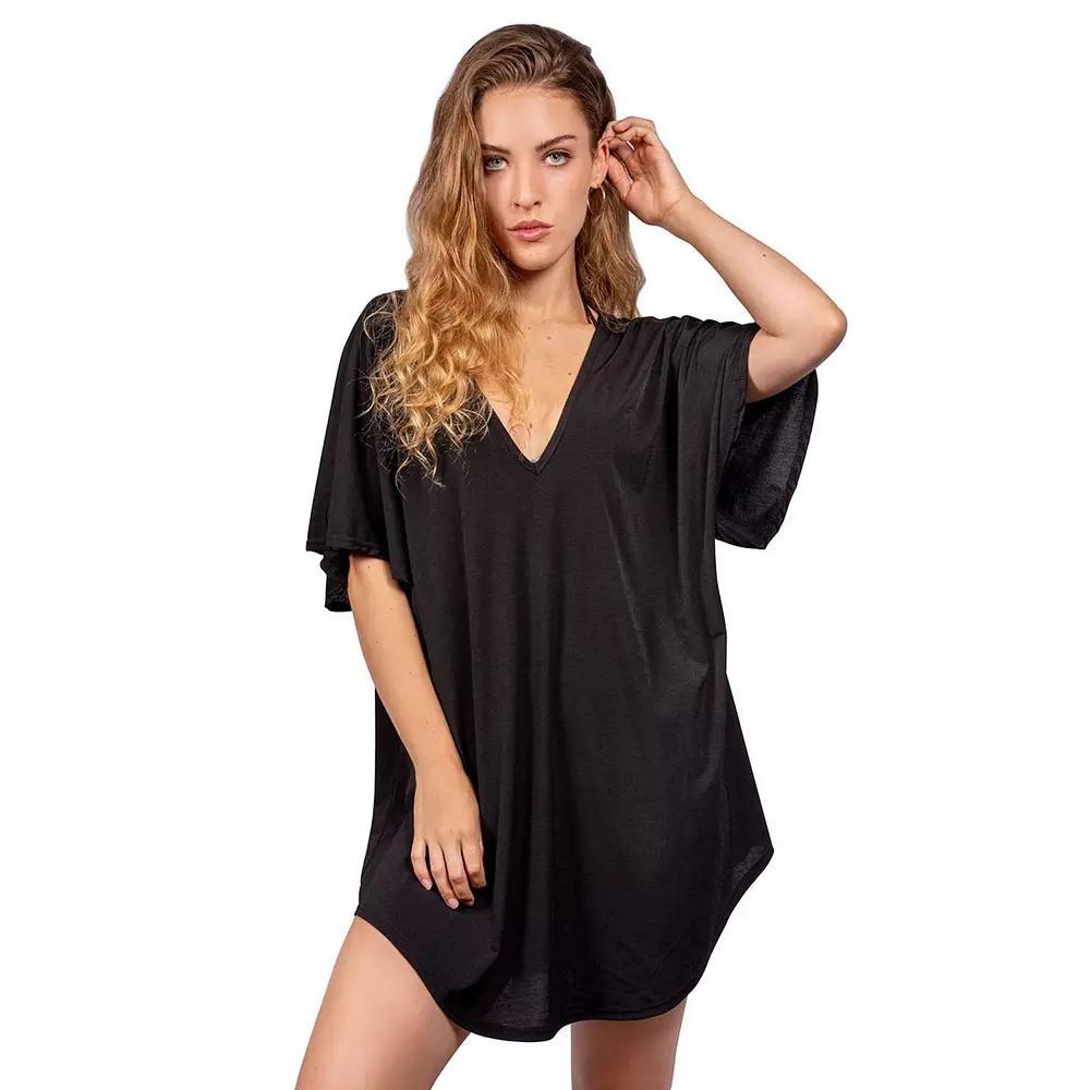Women's Jordan Taylor Cut-Out Swim Cover-Up Tunic,  Product Image
