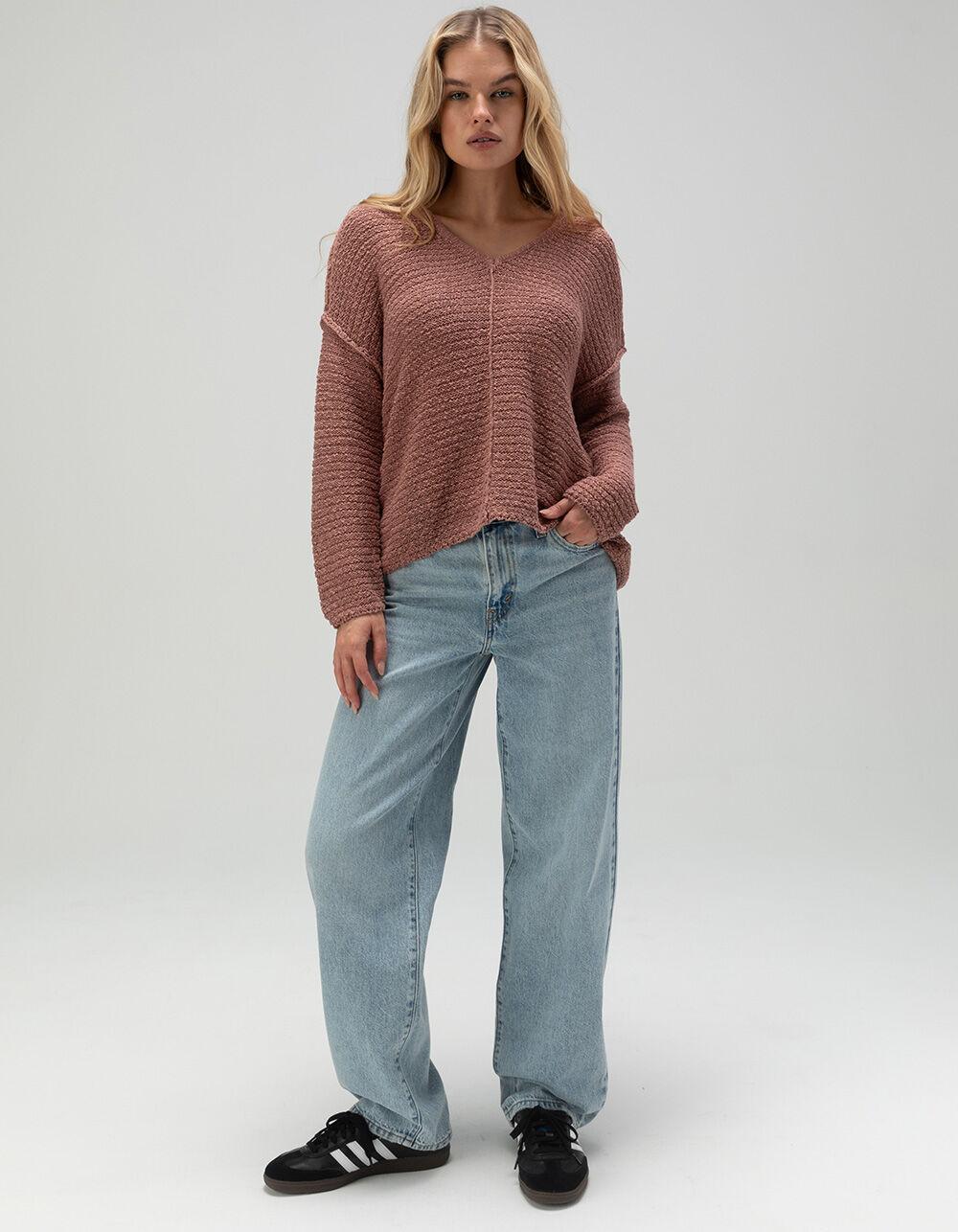 O'NEILL Marina Womens Long Sleeve Sweater - MAUVE Product Image