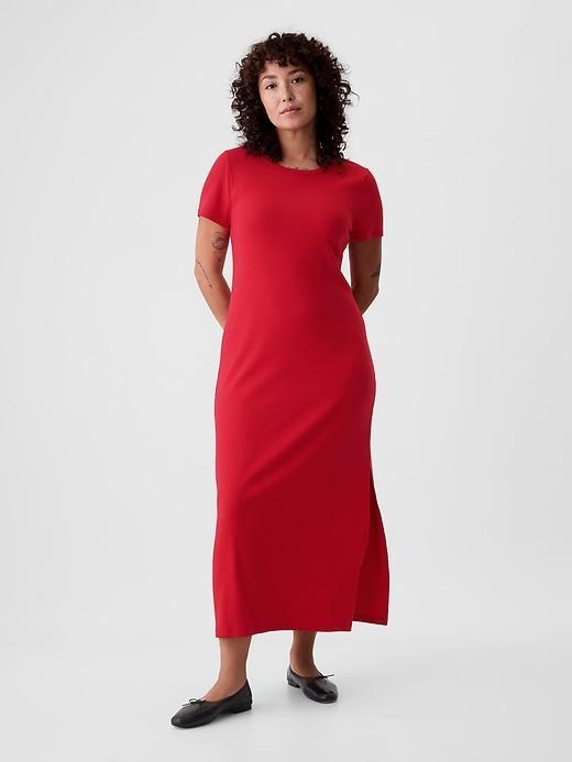 Modern Rib Maxi T-Shirt Dress Product Image