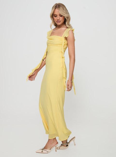 Lanai Maxi Dress Lemon Product Image