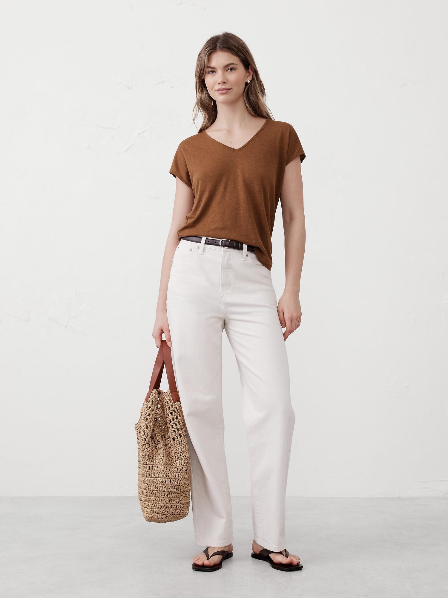 Linen-Blend Top Product Image