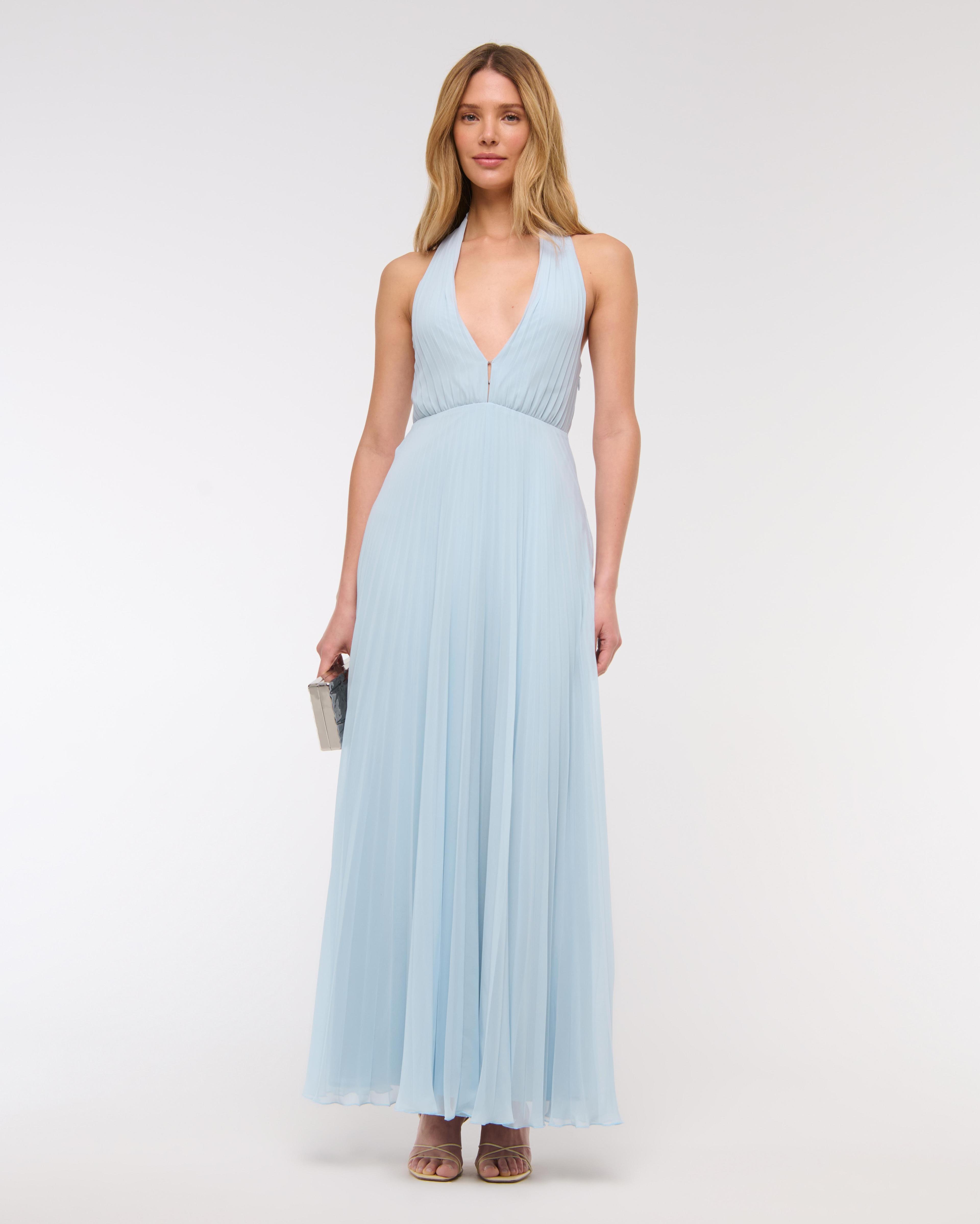 The A&F Giselle Halter Maxi Dress Product Image