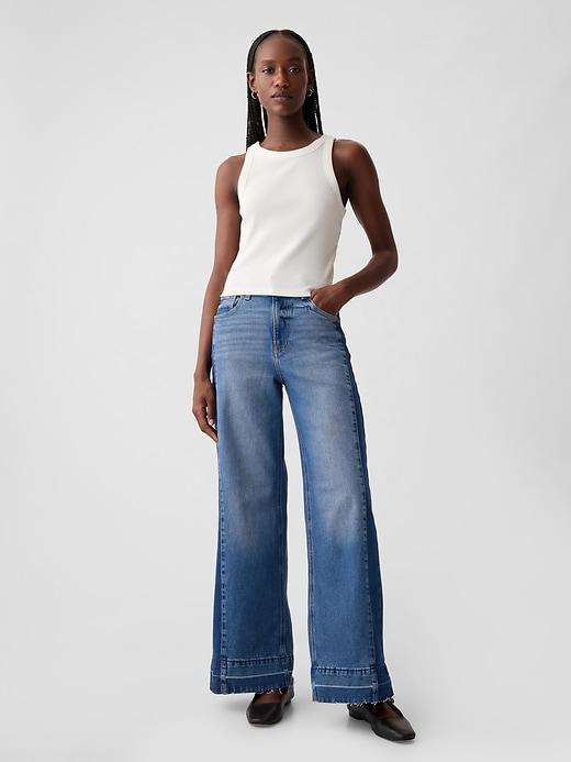 High Rise Stride Wide-Leg Jeans Product Image