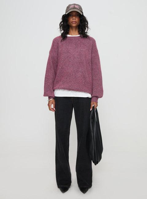 Ryanna Sweater Burgundy Product Image
