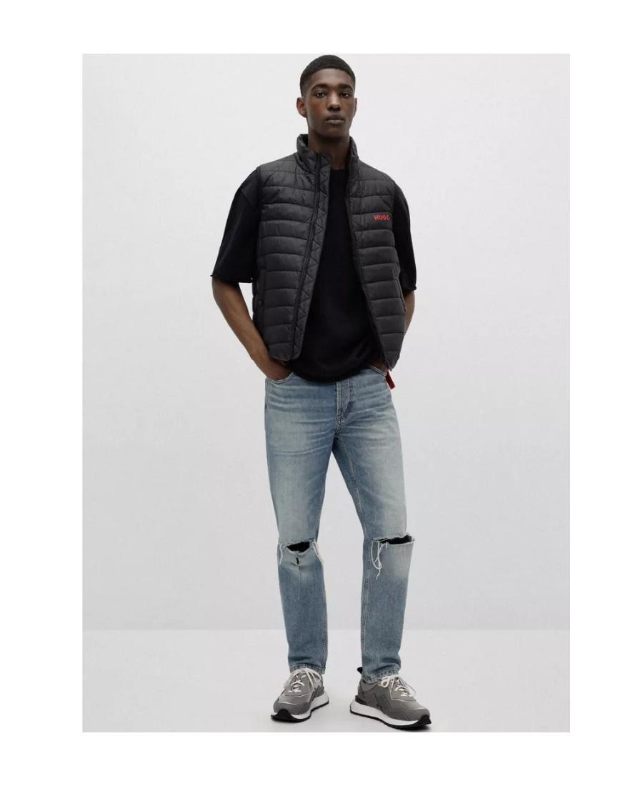 HUGO BOSS Padded Zip-up Gilet In Black Product Image