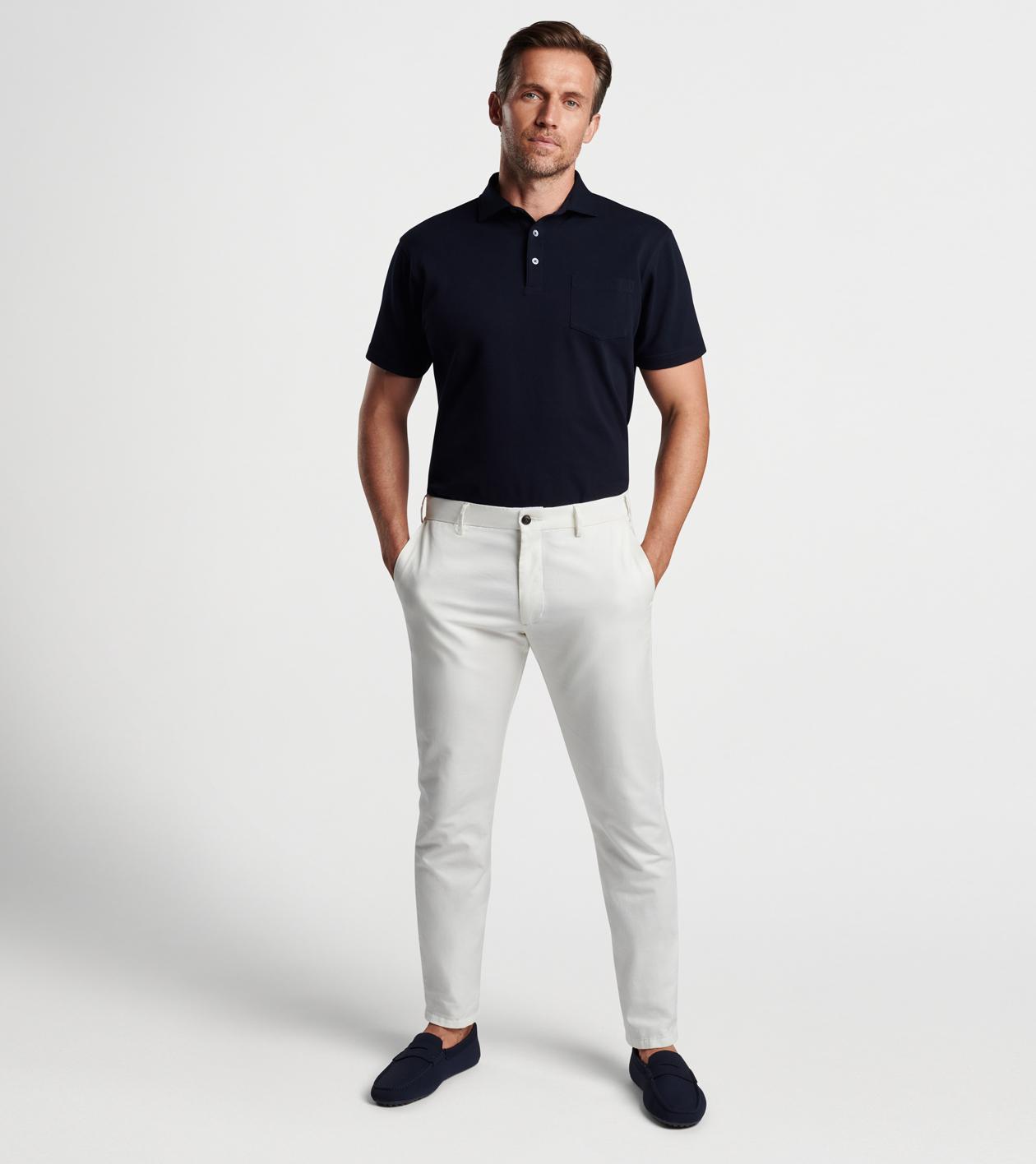 Peter Millar Mens Soul Performance Mesh Polo | Color: Navy | Size: S Product Image